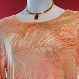 RUBY RD Womens 3/4 Sleeve Top XL